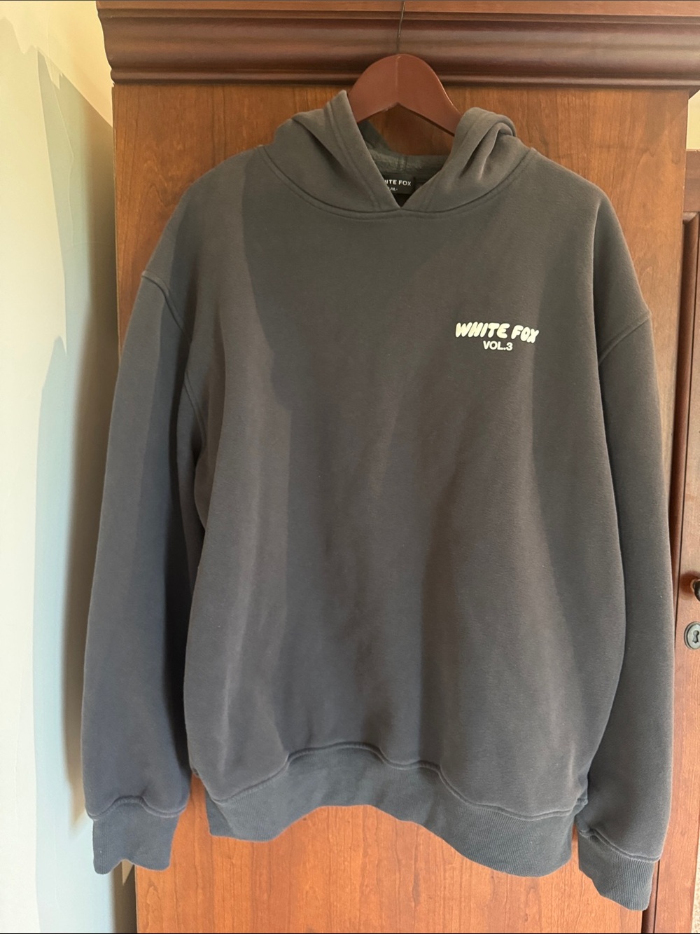 White Fox Vol.3 Hooded Sweatshirt - Charcoal Gray